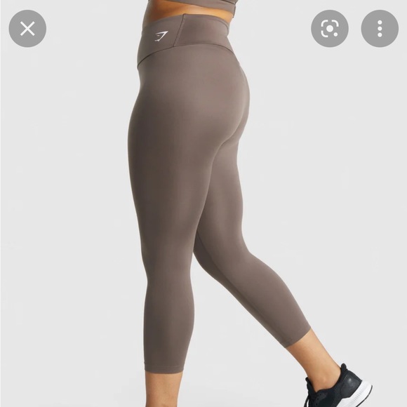Gymshark 7/8 Training Leggings in Brown - Picture 3 of 7